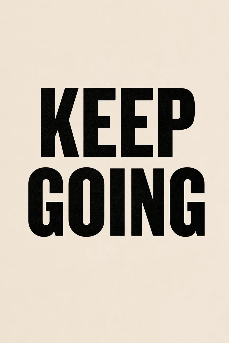 Keep Going Yazılı Tablo — Spor Salonu Tablosu