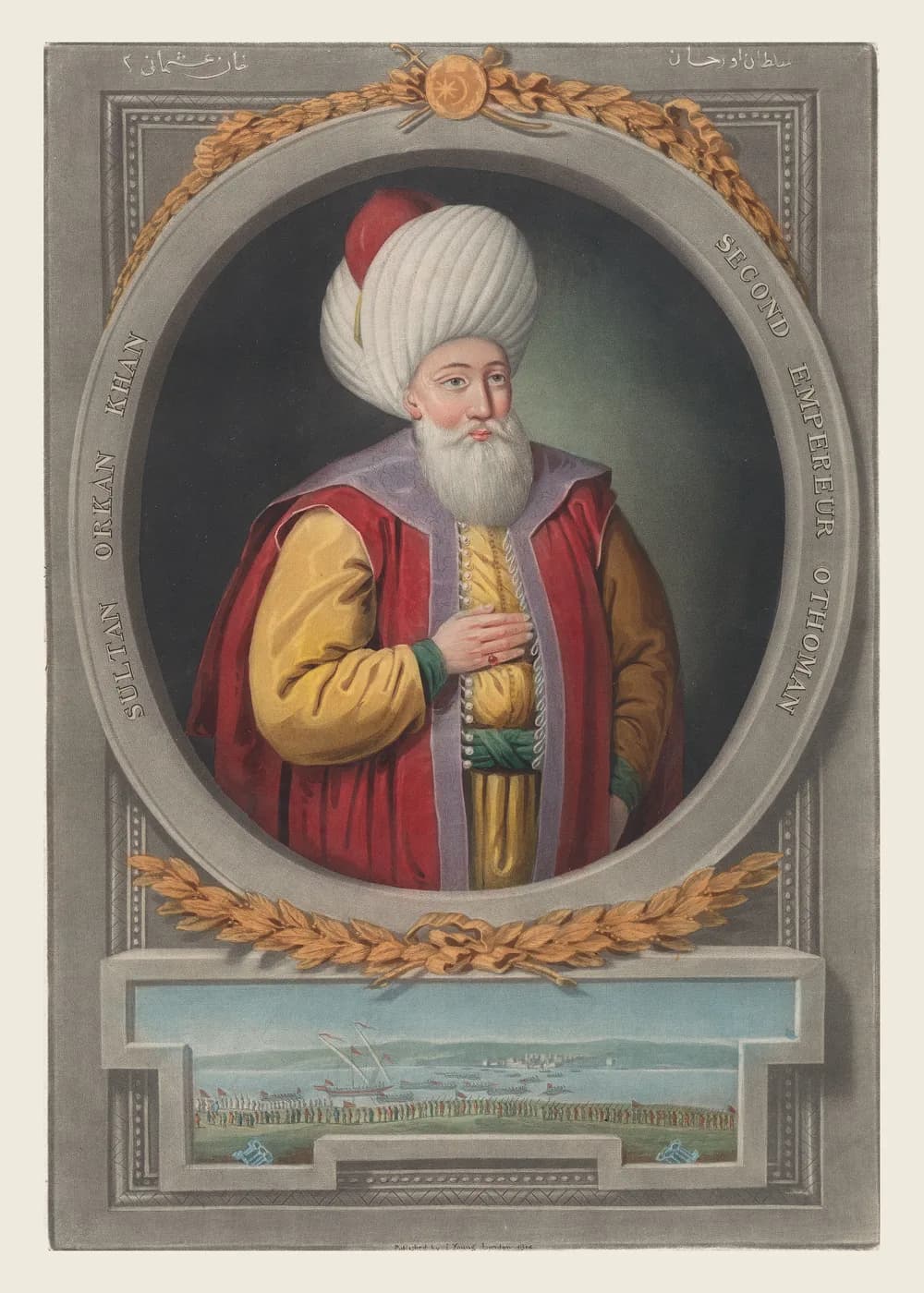 Kuruluş Dönemi Padişahları 3'lü Set — 3 parçalı duvar tablosu seti — 2. panel