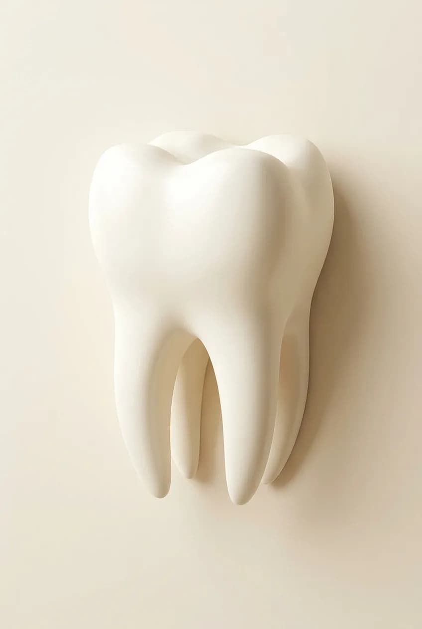Minimal Diş 3'lü Set — 3 parçalı duvar tablosu seti — 3. panel