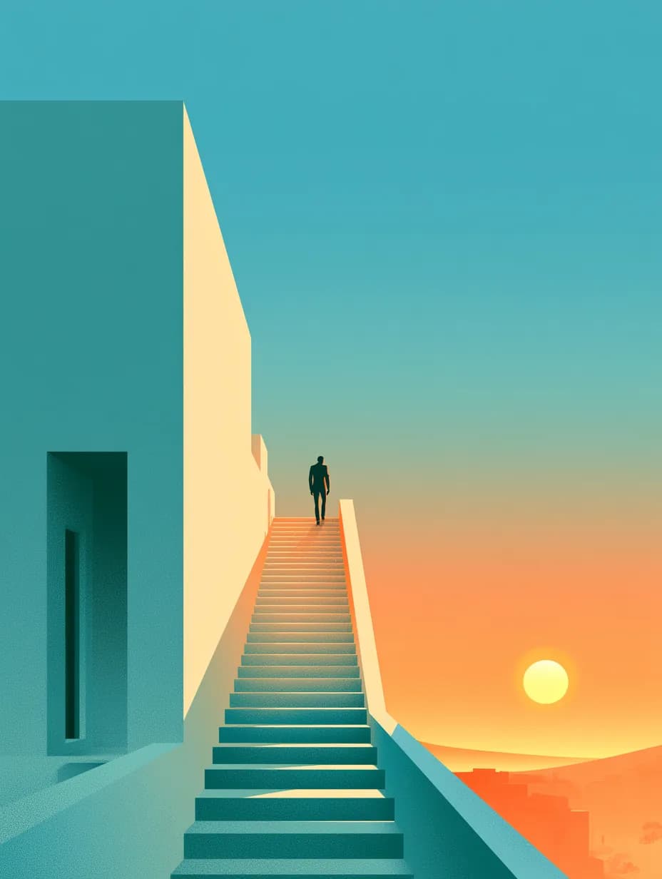 Minimal Mimari 3'lü Set — Setler temalı çok parçalı tablo — 2. panel