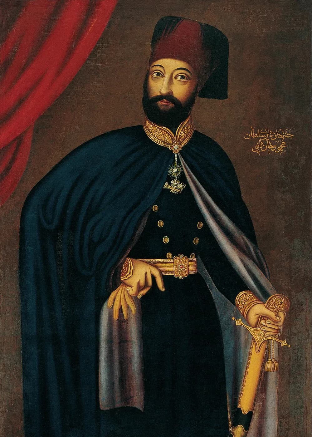 II. Mahmut Portresi (Karantzoulas) — Osmanlı Padişahı Tablosu