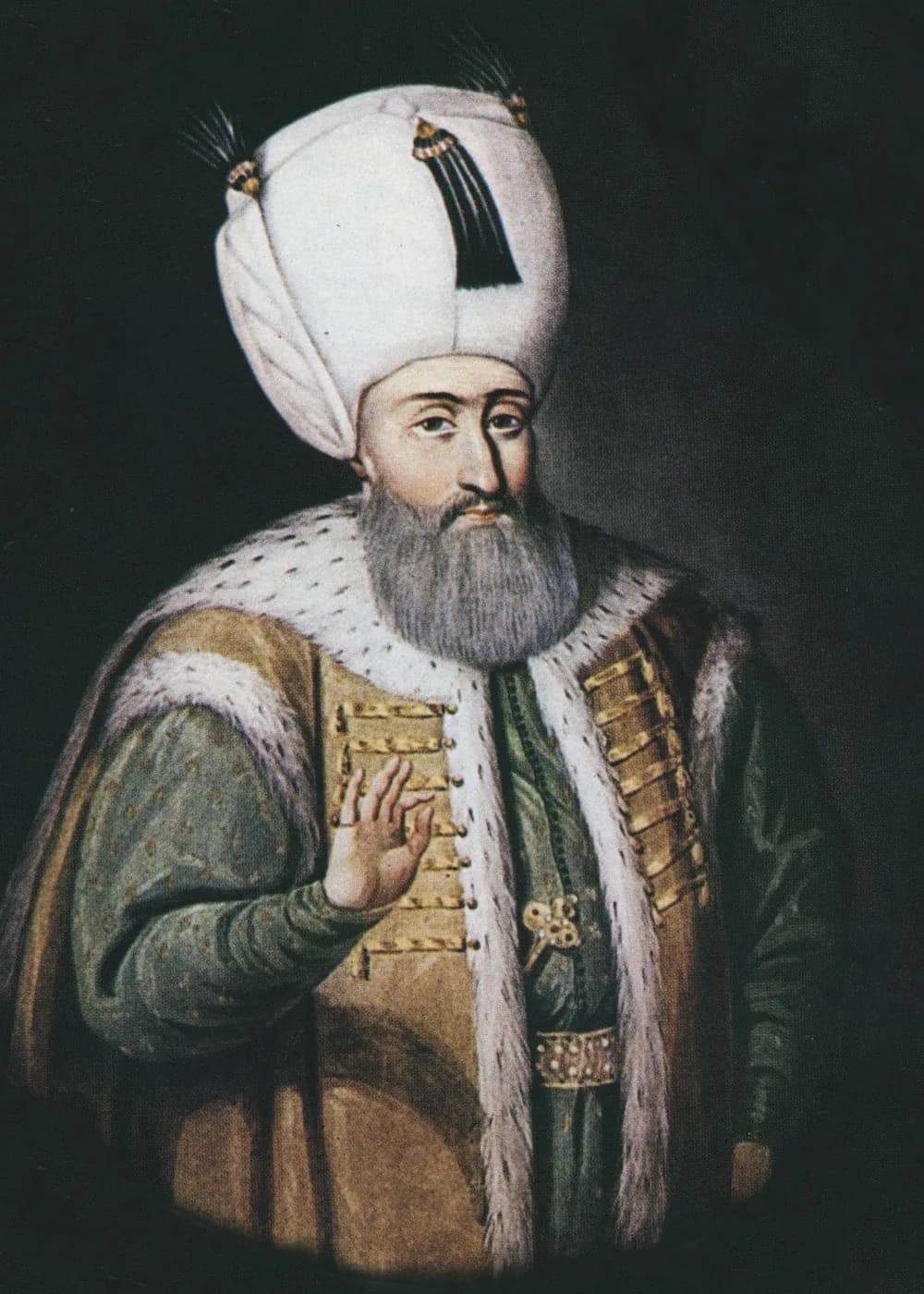 Kanuni Sultan Süleyman Portresi (Kapıdağlı) — Osmanlı Padişahı Tablosu
