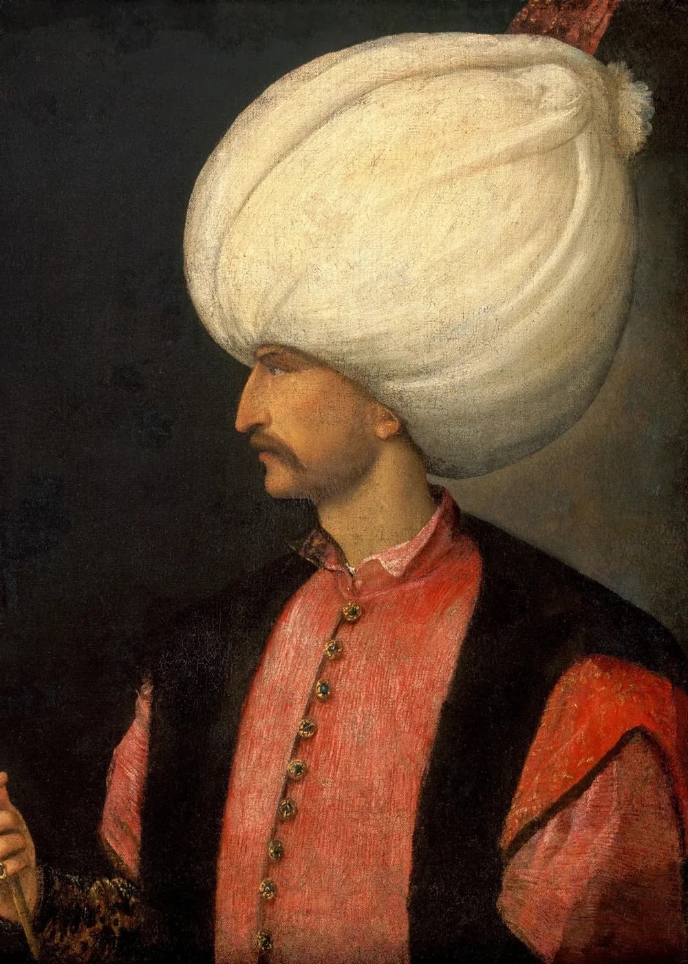 Kanuni Sultan Süleyman Portresi (Tiziano Çevresi) — Osmanlı Padişahı Tablosu