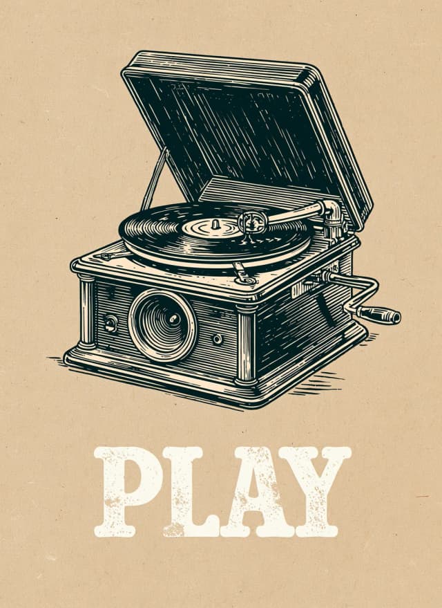 Retro Gramofon — Play