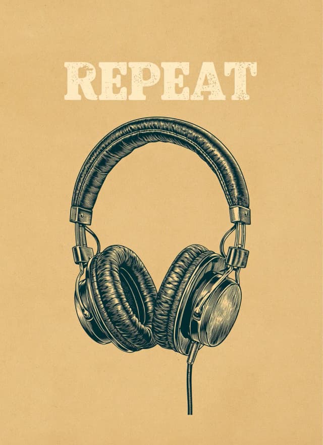 Retro Kulaklık — Repeat