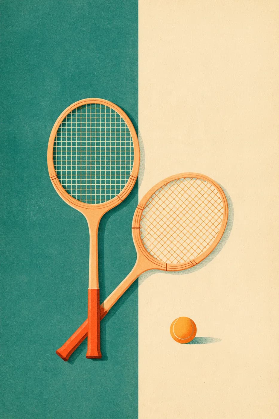 Vintage Tenis Raketleri — Tenis Tablosu